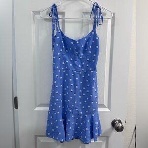 Wild Fable Babydoll Dress floral print tie in the back mini dress size S